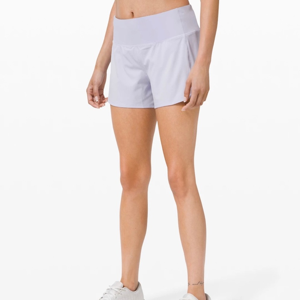 Lulu Blue Ice Speed Up Short Long 4” Updated Fit